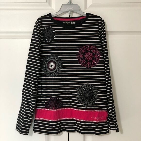 Desigual Girl’s Mandalas Sailor Top - Picture 3 of 10